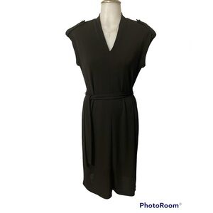 Talbots midi black dress size SP